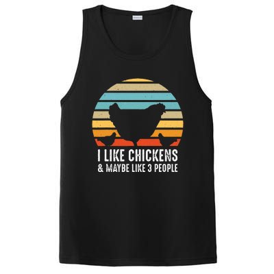 Funny Vintage Chicken Country Farm Women Girl Men PosiCharge Competitor Tank