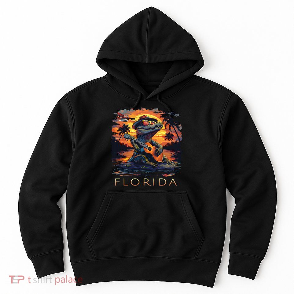 Florida Vacation Cute Alligator Hoodie