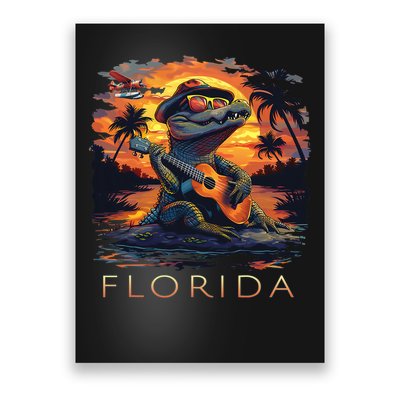 Florida Vacation Cute Alligator Poster