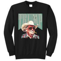 Funny Vintage Cowboy Western Daddy Donald Trump President Sweatshirt