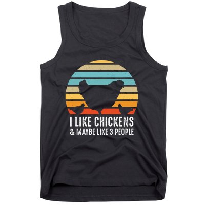 Funny Vintage Chicken Country Farm Women Girl Men Tank Top