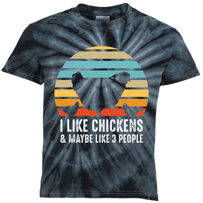 Funny Vintage Chicken Country Farm Women Girl Men Kids Tie-Dye T-Shirt