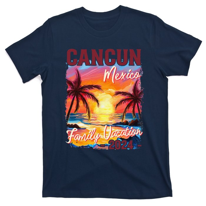 Family Vacation Cancun Mexico 2024 Summer Trip Matching T-Shirt