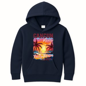 Family Vacation Cancun Mexico 2024 Summer Trip Matching Kids Hoodie