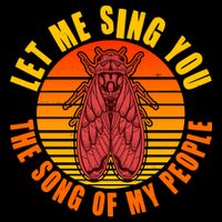 Funny Vintage Cicada Let Me Sing You The Song Of My People Women's V-Neck T-Shirt