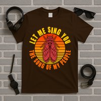 Funny Vintage Cicada Let Me Sing You The Song Of My People T-Shirt
