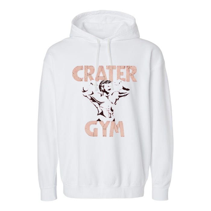 Funny Vintage Crater Gym Garment-Dyed Fleece Hoodie