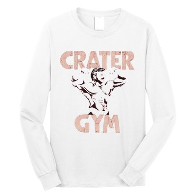 Funny Vintage Crater Gym Long Sleeve Shirt