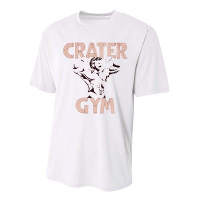 Funny Vintage Crater Gym Performance Sprint T-Shirt