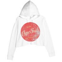 Funny Vintage Chemtrails Cola Aviation Pilots Crop Fleece Hoodie