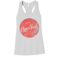 Funny Vintage Chemtrails Cola Aviation Pilots Women's Racerback Tank