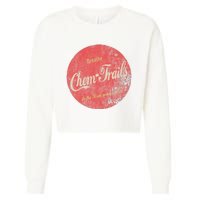 Funny Vintage Chemtrails Cola Aviation Pilots Cropped Pullover Crew