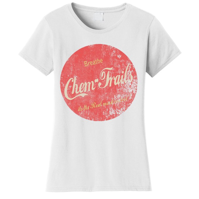 Funny Vintage Chemtrails Cola Aviation Pilots Women's T-Shirt