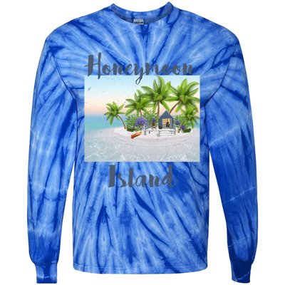 Florida Vacation Cottage House Honeymoon Island Beach Meaningful Gift Tie-Dye Long Sleeve Shirt