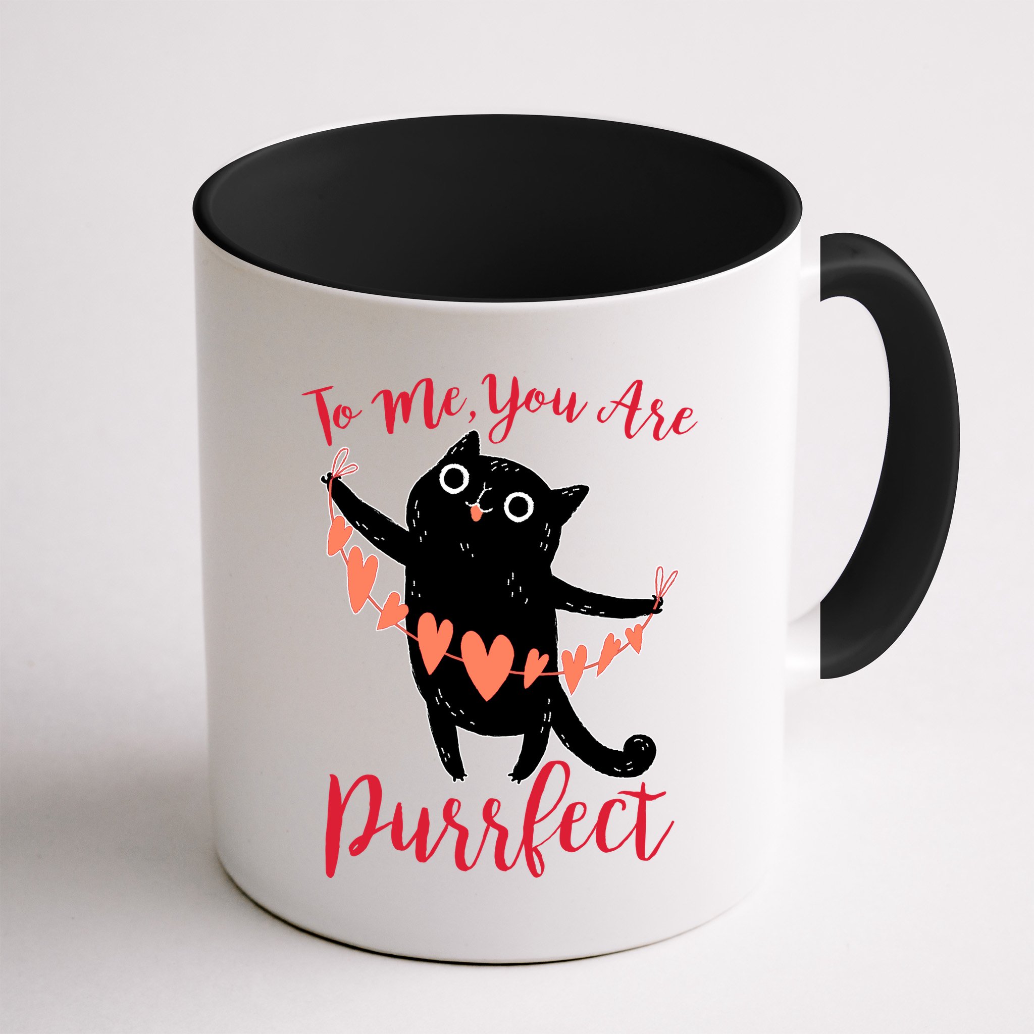 Funny Valentine Cat To Me You Are Purrfect Mug