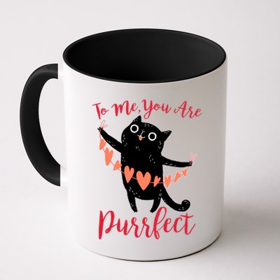 Funny Valentine Cat To Me You Are Purrfect Mug