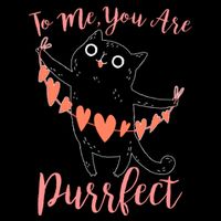 Funny Valentine Cat To Me You Are Purrfect Cooling Performance Long Sleeve Crew