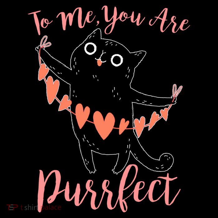 Funny Valentine Cat To Me You Are Purrfect Youth Performance Sprint T-Shirt