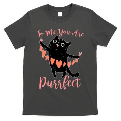 Funny Valentine Cat To Me You Are Purrfect T-Shirt