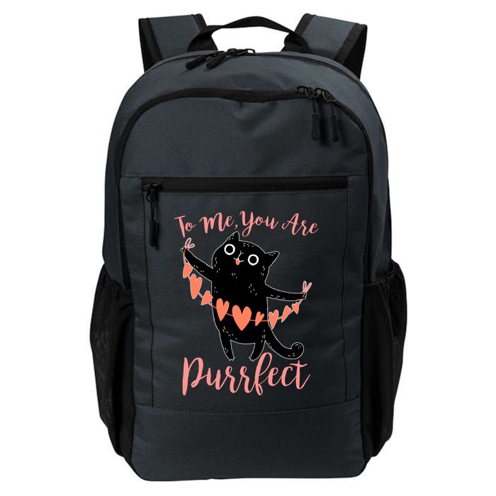 Funny Valentine Cat To Me You Are Purrfect Backpack
