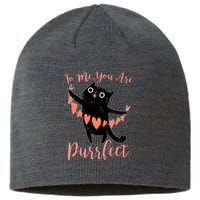 Funny Valentine Cat To Me You Are Purrfect Sustainable Beanie