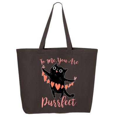 Funny Valentine Cat To Me You Are Purrfect 25L Jumbo Tote