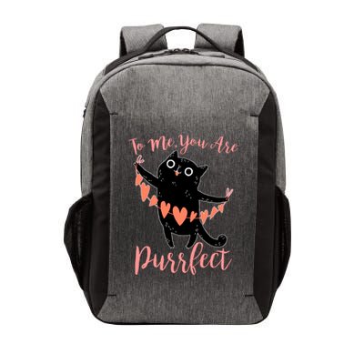 Funny Valentine Cat To Me You Are Purrfect Vector Backpack