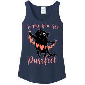 Funny Valentine Cat To Me You Are Purrfect Ladies Essential Tank