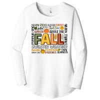 Fall Vibes Cozy Season Flannels Pumpkins Women's Perfect Tri Tunic Long Sleeve Shirt