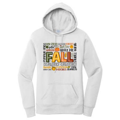 Fall Vibes Cozy Season Flannels Pumpkins Women's Pullover Hoodie