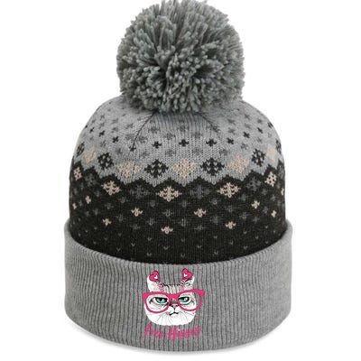 Funny Valentine Cat Free Hisses The Baniff Cuffed Pom Beanie