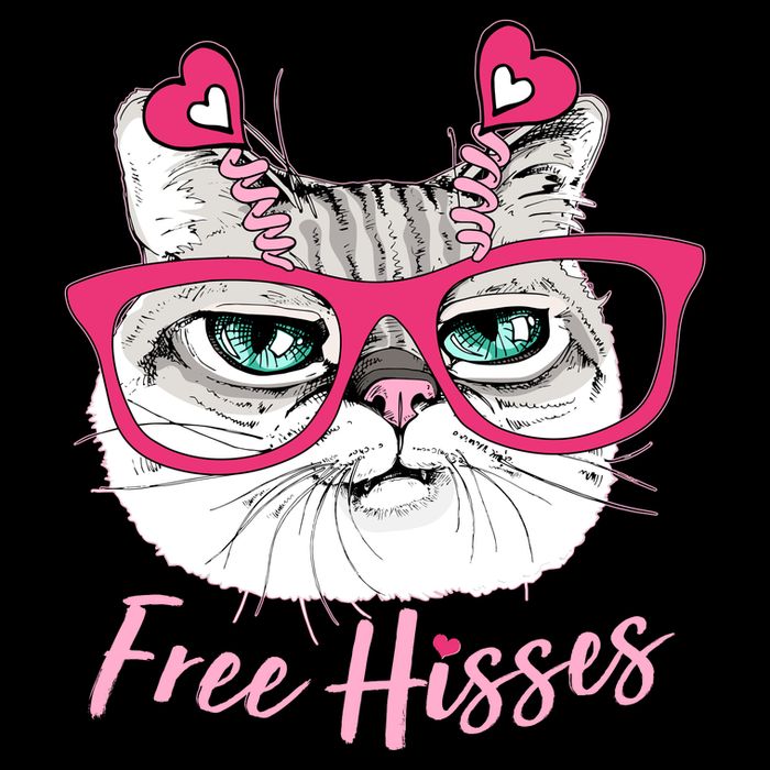 Funny Valentine Cat Free Hisses Cooling Performance Crew T-Shirt