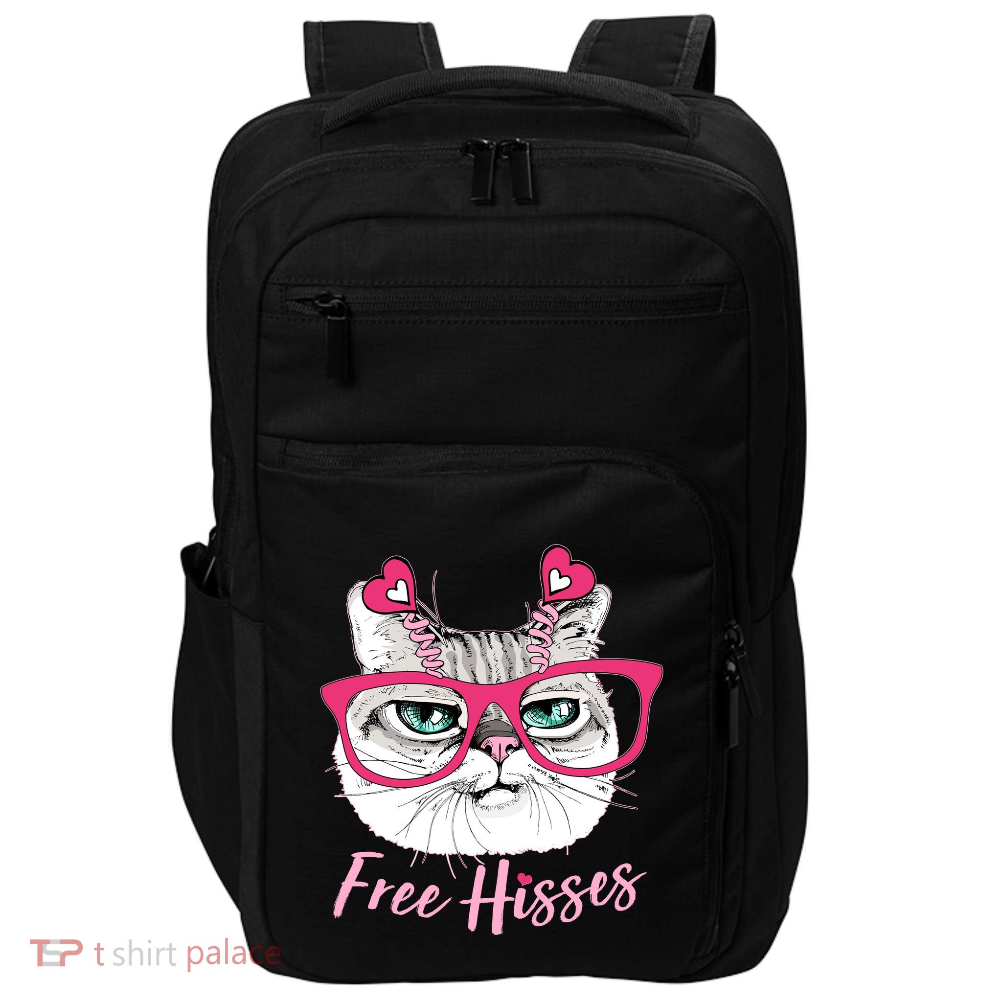 Funny Valentine Cat Free Hisses Impact Tech Backpack