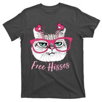 Funny Valentine Cat Free Hisses T-Shirt