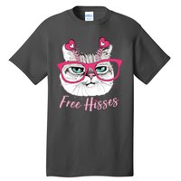 Funny Valentine Cat Free Hisses Tall T-Shirt