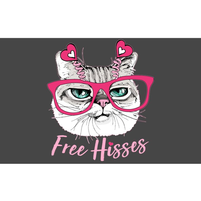 Funny Valentine Cat Free Hisses Bumper Sticker