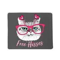 Funny Valentine Cat Free Hisses Mousepad