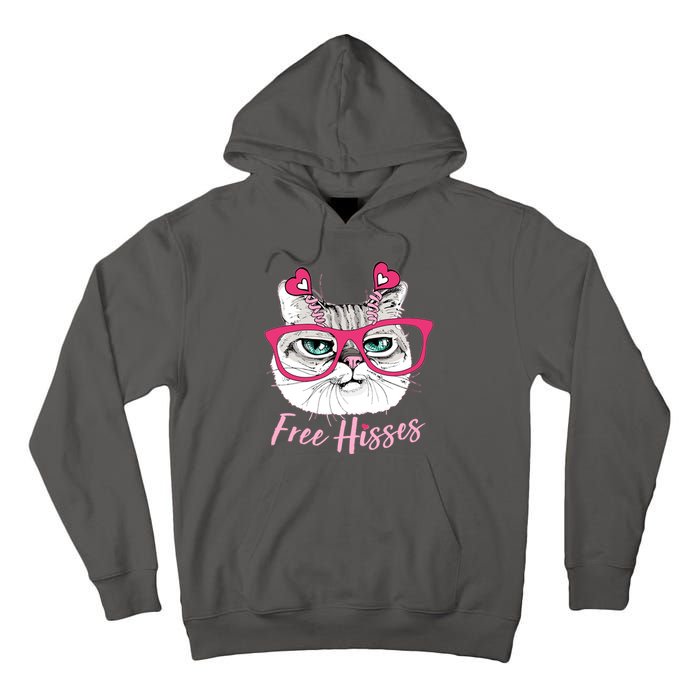 Funny Valentine Cat Free Hisses Tall Hoodie