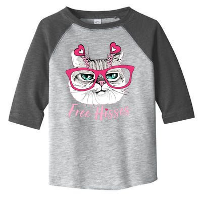 Funny Valentine Cat Free Hisses Toddler Fine Jersey T-Shirt