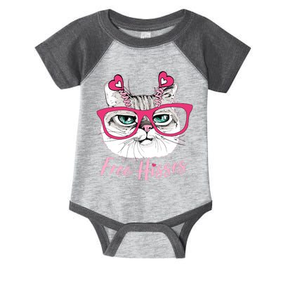 Funny Valentine Cat Free Hisses Infant Baby Jersey Bodysuit