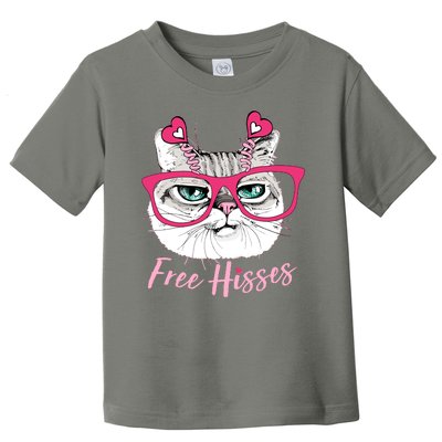 Funny Valentine Cat Free Hisses Toddler T-Shirt