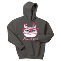 Funny Valentine Cat Free Hisses Kids Hoodie