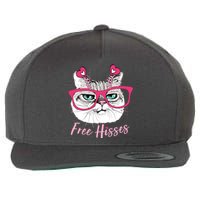 Funny Valentine Cat Free Hisses Wool Snapback Cap