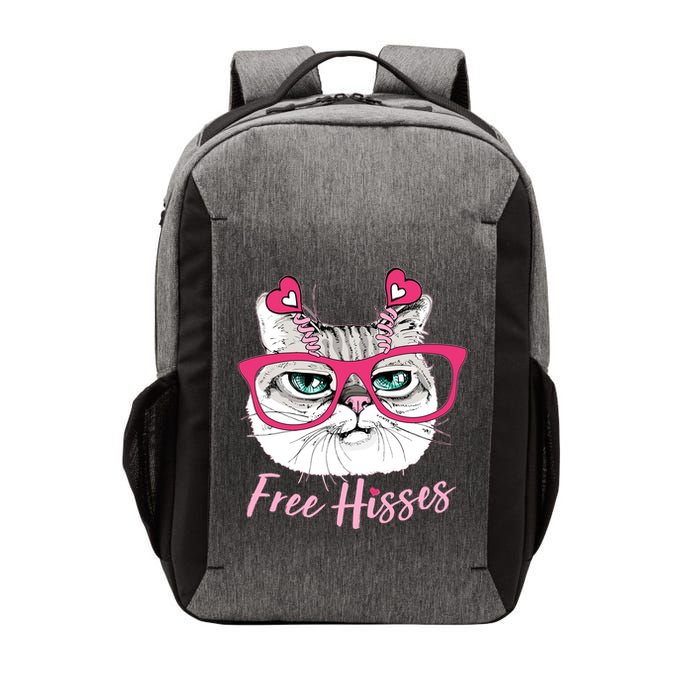 Funny Valentine Cat Free Hisses Vector Backpack