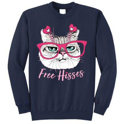 Funny Valentine Cat Free Hisses Sweatshirt