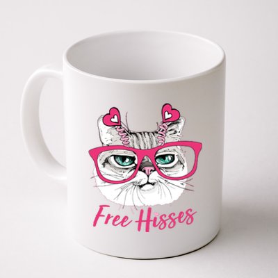 Funny Valentine Cat Free Hisses Coffee Mug