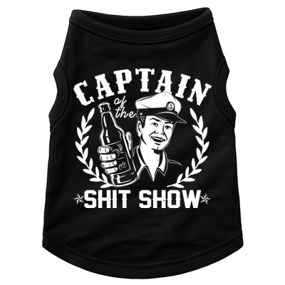 Funny Vintage Captain Of The Shit Show Doggie Tank