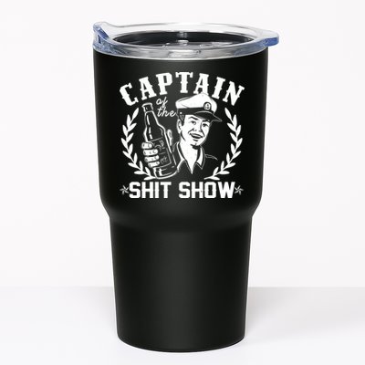 Funny Vintage Captain Of The Shit Show Tumbler