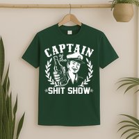 Funny Vintage Captain Of The Shit Show T-Shirt