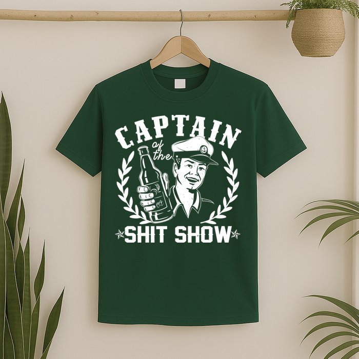 Funny Vintage Captain Of The Shit Show T-Shirt